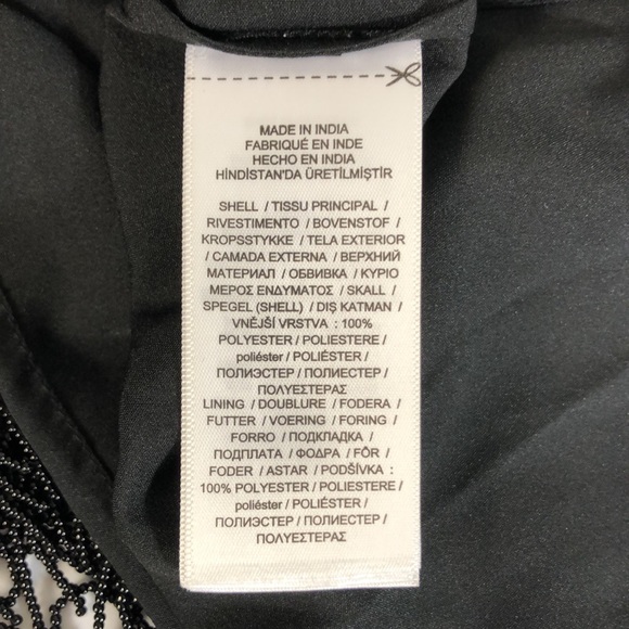 Ralph Lauren Black Label Beaded Sleeveless Cocktail Dress Black Size 6 - Picture 10 of 13